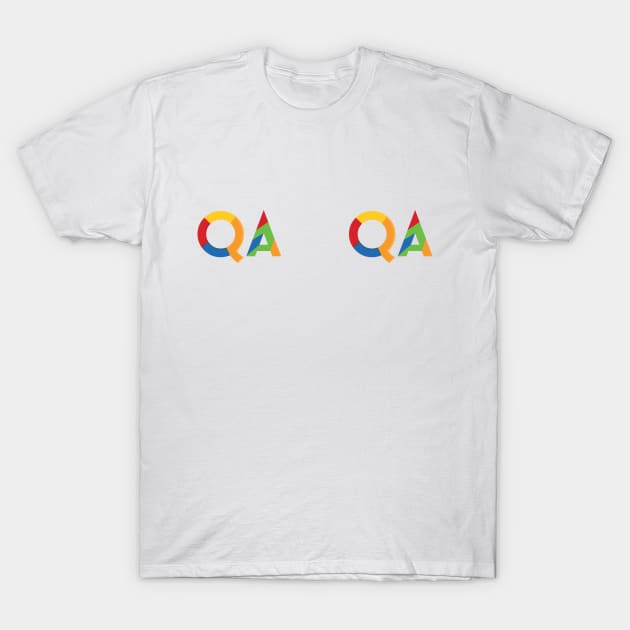 QA T-Shirt by LanaBilous24